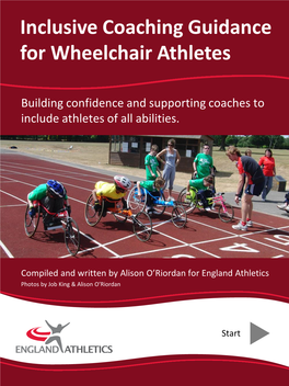 Inclusive Coaching Guidance for Wheelchair Athletes