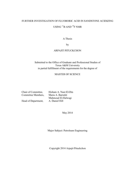 Further Investigation of Fluoboric Acid in Sandstone Acidizing Using