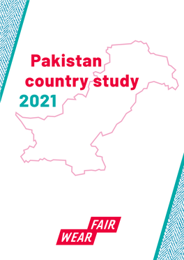 Pakistan Country Study 2021 Table of Contents