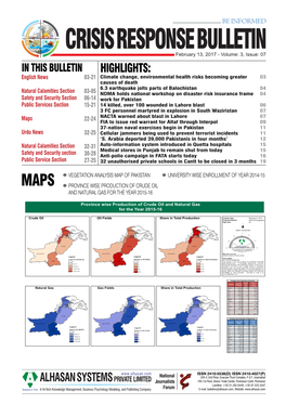 Crisis Response Bulletin V3I7.Pdf