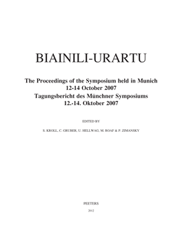 Between a Rock and a Hard Place: Muòaòir, Kumme, Ukku and Subria – the Buffer States Between Assyria and Urar†U