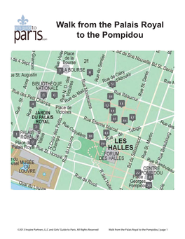 Walk from the Palais Royal to the Pompidou