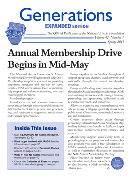 Annual Membership Drive Begins in Mid-May