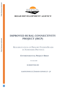 Improved Rural Connectivity Project (Ircp)
