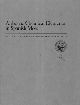 Airborne Chemical Elements in Spanish Moss