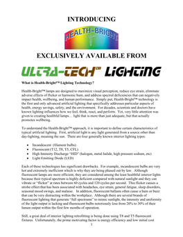 What Is Health-Bright™ Lighting Technology?