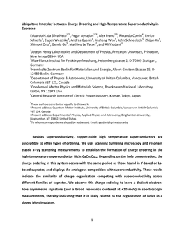 1 Ubiquitous Interplay Between Charge Ordering and High