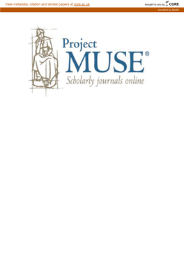 CORE View Metadata, Citation and Similar Papers at Core.Ac.Uk