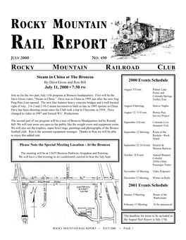 Rail Report July 2000 No