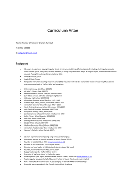 Curriculum Vitae