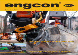 The Quick Coupling System Saves Time Engcon Fills Lots of Gaps in Holland