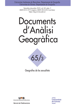 Documents D'anàlisi Geogràfica