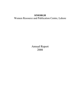 Simorgh Annual Report 2008
