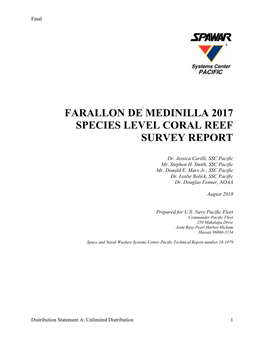 FDM 2017 Coral Species Survey Report