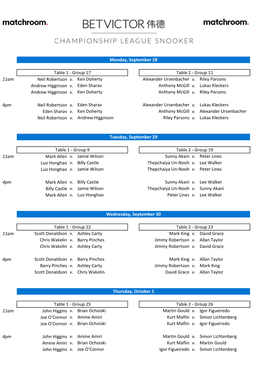 Copy of CLS Stage One Fixtures 2909.Xlsx