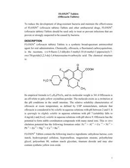 Ofloxacin Tablets)