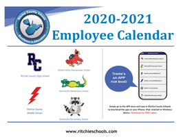 2020-2021 Employee Calendar