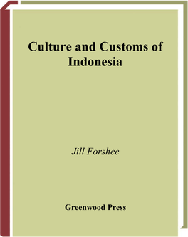 Culture and Customs of Indonesia