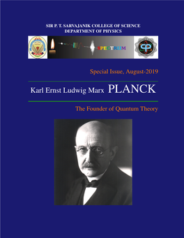 Karl Ernst Ludwig Marx PLANCK