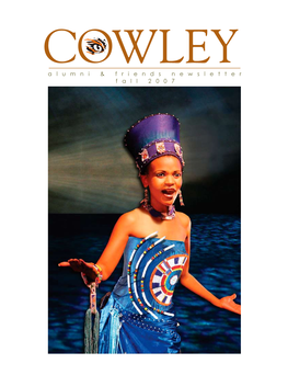 Cowleyalumninewsletterfall07.Pdf