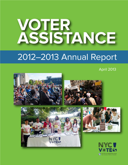 2012-2013 Voter Assistance Annual Report