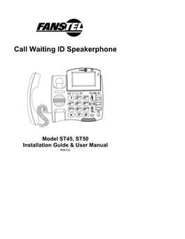 Call Waiting ID Speakerphone