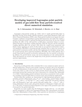 Developing Improved Lagrangian Point Particle Models of Gas-Solid ﬂow from Particle-Resolved Direct Numerical Simulation