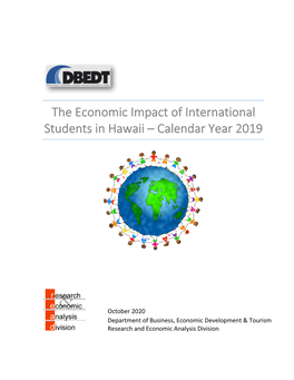 The Economic Impact of International Students in Hawaii – Calendar Year 2019