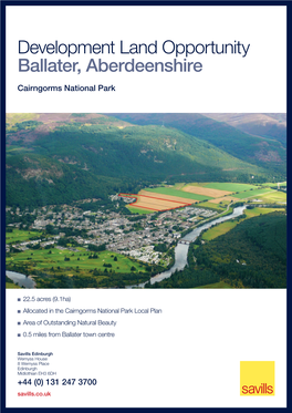 Development Land Opportunity Ballater, Aberdeenshire