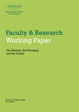 Insead Faculty & Research Working Paper