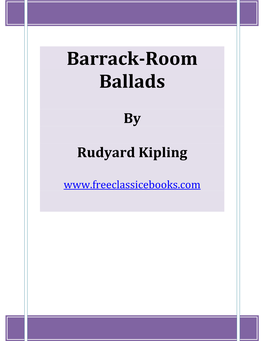 Barrack-Room Ballads