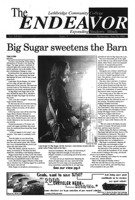 Big Sugar Sweetens the Barn