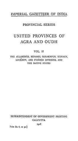 United Provinces of Agra and Oudh