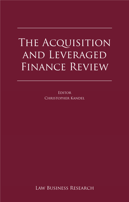 The Acquisition and Leveraged Finance Review