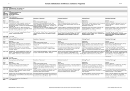 Tourism and Seductions of Difference | Conference Programme V2.85