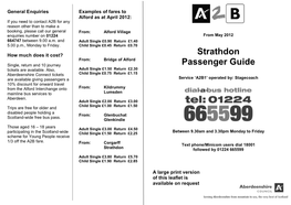 Strathdon Passenger Guide