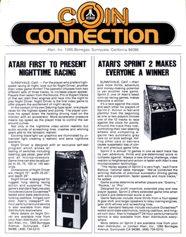 Atari's Sprint 2 Makes Everyone a Winner