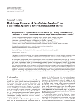 Host-Range Dynamics of Cochliobolus Lunatus: from a Biocontrol Agent to a Severe Environmental Threat