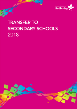Secondary Admissions 2018-19