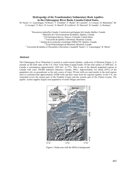 Hydrogeology of the Châteaguay River Transboundary Aquifers, Canada