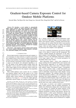 Gradient-Based Camera Exposure Control for Outdoor Mobile Platforms