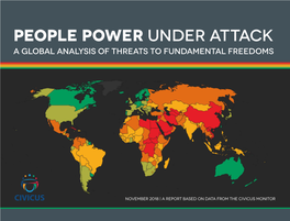 People Power Under Attack a Global Analysis of Threats to Fundamental Freedoms