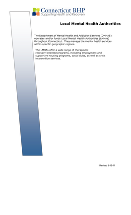 Local Mental Health Authorities