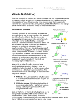 Calcitriol (Bioactive Vitamin D)