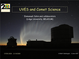 UVES and Comet Science