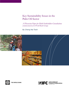 Key Sustainability Issues in the Palm Oil Sector