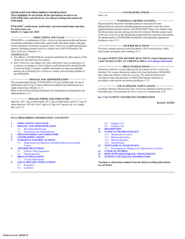 Labeling: • Hypersensitivity Reactions Including Infusion-Associated Events [See Warnings and Precautions (5.1)]