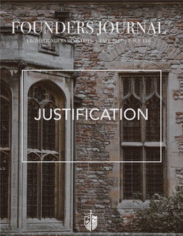 Founders Journal from Founders Ministries | Fall 2017 | Issue 110