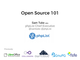 Open Source 101