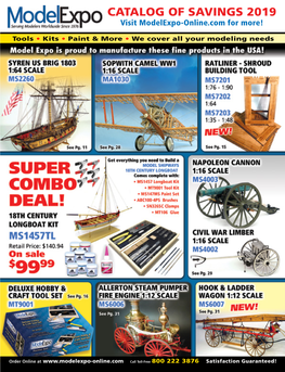 CATALOG of SAVINGS 2019 Visit Modelexpo-Online.Com for More!